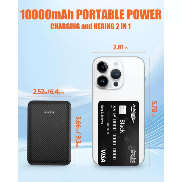 Heated Sweater Jacket Vest for Men and Women 74V Lightweight Heating Sweater Coat with 10000mAh BatteryVest Dark Gray