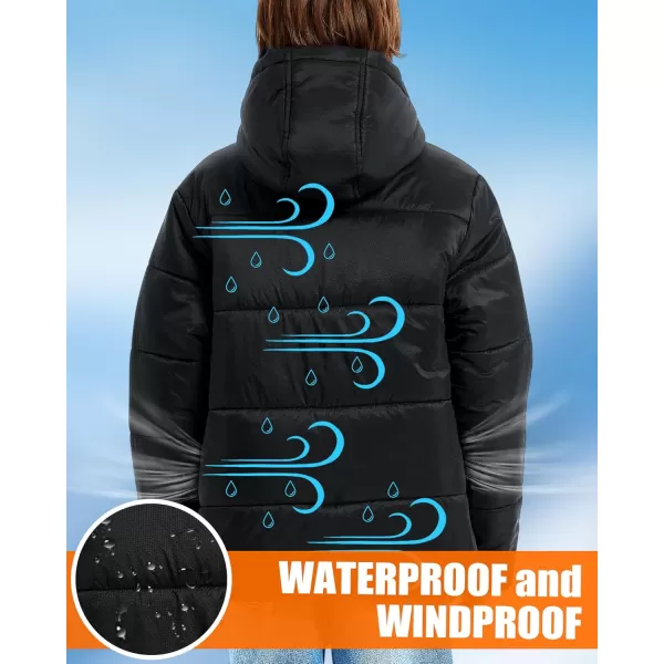 Kids Heated Jacket  Boys and Girls Heating Jackets Hoodie Coat With Battery Pack Heated Clothing for SkiingBlue