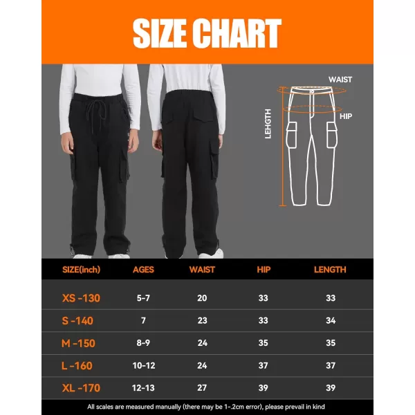 Kids Heated Pants Boys and Girls Heating Pants for Battery Pack Included Suitable for Winter Outdoor Heated PantsBlack