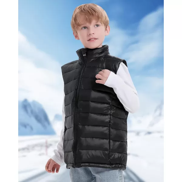 Kids Heated Vest  Boys and Girls Lightweight Heating Vest Jacket Coat With Battery Pack Heated Clothing for SkiingBlack