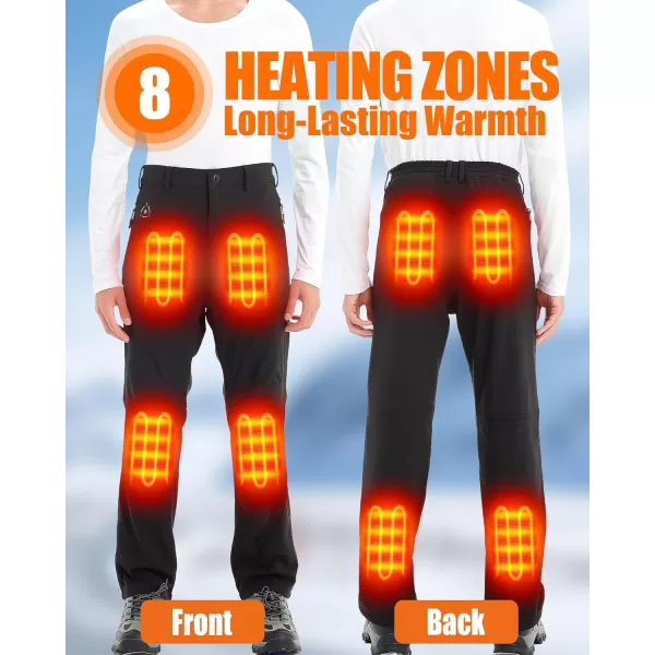 Men Heated Pants  Heating Pants for 74v 16000mAh Battery for Hunting Skiing Pants 4 in 1 Smart Controller