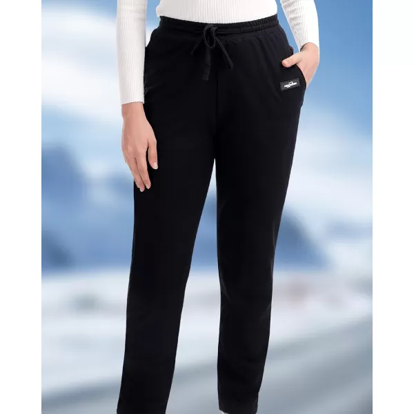 Women Heated Pants  Thicken Heating Pants for Womens 6 Heated Zone 3 Temperature Control Batteries Not IncludedBlack