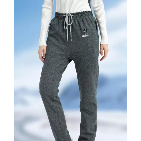 Women Heated Pants  Thicken Heating Pants for Womens 6 Heated Zone 3 Temperature Control Batteries Not IncludedGrey
