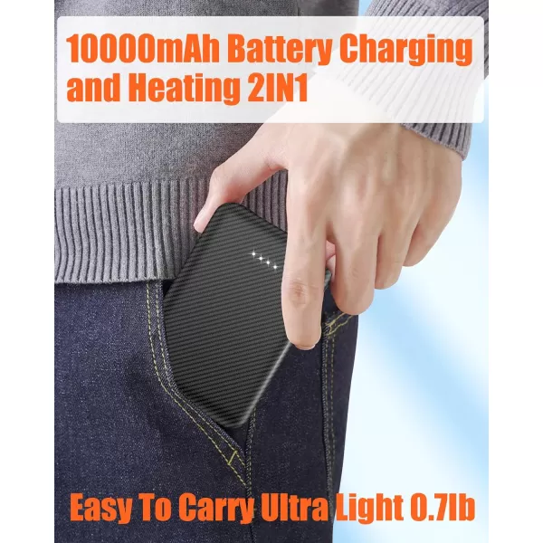 Women Heated Pants  Thicken Heating Pants for Womens 6 Heated Zone 3 Temperature Control Batteries Not IncludedGreyincludes 10000mah Battery