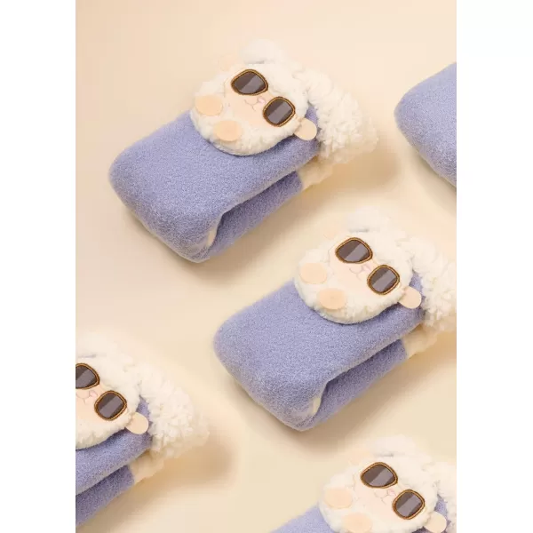 Women Heated Socks Foot Warmer for Bed Indoor Thickening Electric Heating Socks with 4000mah Battery 3 Heating LevelsBlue