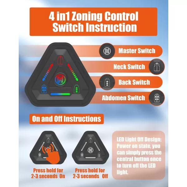 Women Heated Vest  Lightweight Heating Vest Jacket Coat Clothing 8 Heated Zones 3 Temperature LevelsBlack 74v Dc Port 12000mah Battery Included