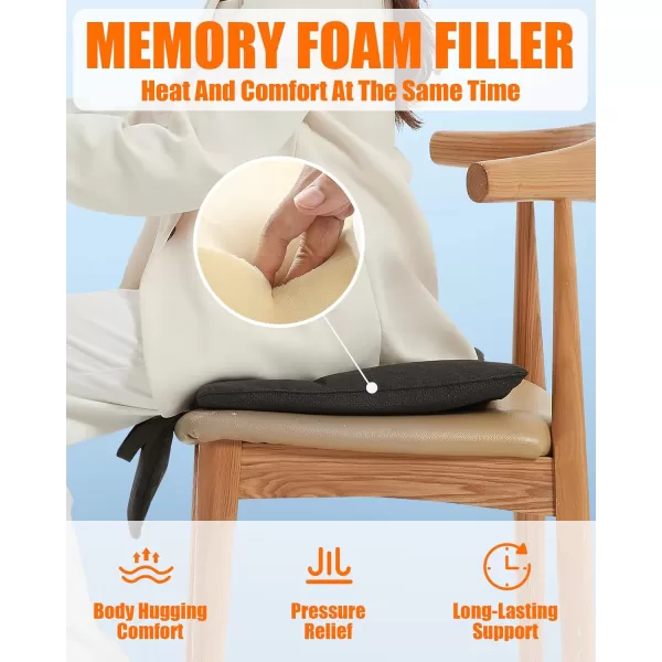 image10000mAh Heated Seat Cushion Battery Operated  Portable USB Rechargeable Heating Seat Cushion BlackFoldableBlackfoldable