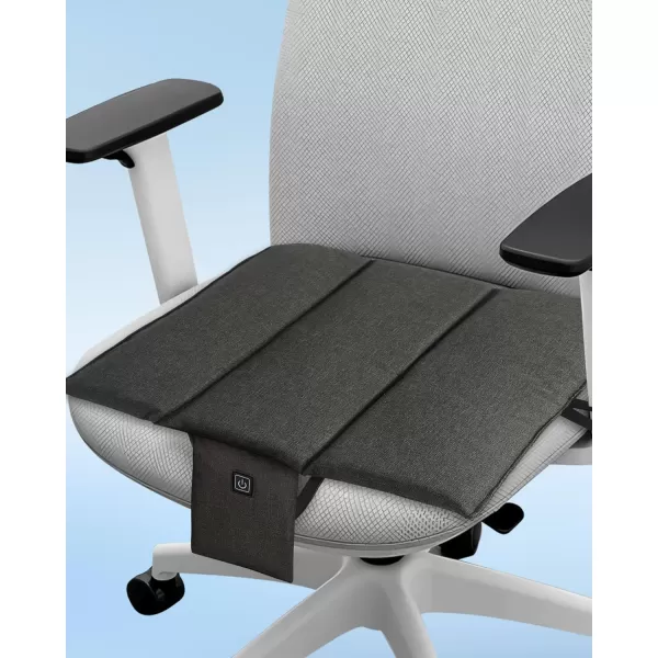 image10000mAh Heated Seat Cushion Battery Operated  Portable USB Rechargeable Heating Seat Cushion BlackFoldableBlackfoldable