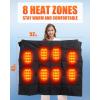 imageKids Heated Blanket Battery Operated  Boys and Girls 74V DC Portable Wireless Cordless USB Heating Blanket for OutdoorsBlack