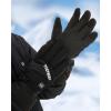 imageKids Heated Gloves  Boys and Girls Waterproof Ski Heating Gloves with 2pcs DC 2700mAh Battery 3 Heating LevelsBlack