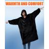 imageWearable Blanket Hoodie Warm Cozy Blanket Sweatshirt Gifts for Women Men