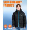 imageKids Heated Jacket  Girls and Boys Heating Jackets Hoodie Coat With Battery Pack Heated Clothing for SkiingBlue