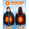 imageKids Heated Jacket  Girls and Boys Heating Jackets Hoodie Coat With Battery Pack Heated Clothing for SkiingBlue