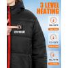 imageKids Heated Jacket  Girls and Boys Heating Jackets Hoodie Coat With Battery Pack Heated Clothing for SkiingRed
