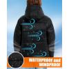 imageKids Heated Jacket  Girls and Boys Heating Jackets Hoodie Coat With Battery Pack Heated Clothing for SkiingRed