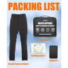 imageMen Heated Pants  Hunting Skiing Heating Pants Whit 74v 16000mAh Batter 4 in 1 Smart ControllerBlack