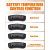 image2PCS Battery Pack for Heated Gloves Scarf Socks and Heating Slippers Heated Clothing Replacement Battery Pack 5V2A DC Port 6000mAh37V2A DC Port 4000mAh