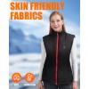 imageWomen Heated Vest  Lightweight Heating Vest Jacket Coat Clothing 8 Heated Zones 3 Temperature Levels 4 in 1 Smart Controller