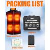 imageWomen Heated Vest  Lightweight Heating Vest Jacket Coat Clothing 8 Heated Zones 3 Temperature Levels 4 in 1 Smart Controller