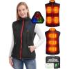 imageWomen Heated Vest  Lightweight Heating Vest Jacket Coat Clothing 8 Heated Zones 3 Temperature Levels 4 in 1 Smart Controller