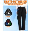 imageWomen Heated Pants Cargo Baggy Sweatpants for Womens Upgraded 74V 10000mAh Battery PackBlack