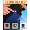 image10000mAh Hand Warmer Pouch  Thickened Waterproof Heated Hand Muff 4 Heating Zone 3 Temperature Control for Outdoor Hunting Camping Football GolfBlack  Upgraded 10000 mAh Battery