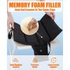 image10000mAh Heated Seat Cushion Battery Operated  Foldable Portable USB Rechargeable Heating Seat Cushion for Office Bleacher StadiumUpgraded Black Foldable