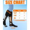 imageHeated Socks  Women and Men Electric Heating Wool Knee High Skiing Socks Upgraded 5000mAh Battery PackBlack