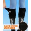 imageHeated Socks  Women and Men Electric Heating Wool Knee High Skiing Socks Upgraded 5000mAh Battery PackBlack