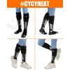 imageHeated Socks  Women and Men Electric Heating Wool Knee High Skiing Socks Upgraded 5000mAh Battery PackBlack