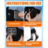 imageHeated Socks  Women and Men Electric Heating Wool Knee High Skiing Socks Upgraded 5000mAh Battery PackBlack