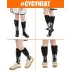 imageKids Heated Socks  Boys and Girls Electric Heating Wool Knee High Skiing Socks Upgraded 5000mAh Battery PackBlack