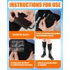 imageKids Heated Socks  Boys and Girls Electric Heating Wool Knee High Skiing Socks Upgraded 5000mAh Battery PackBlack