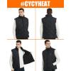 imageMen Heated Vest  Quilted Lightweight Heating Jacket Coat for Mens Upgraded 74V Battery PackBlack