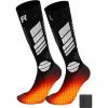 imageKids Heated Socks  Boys and Girls Electric Heating Wool Knee High Skiing Socks Upgraded 5000mAh Battery PackBlack
