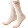 imageWomen Heated Socks Cute Electric Heating Socks for Womens Upgraded 4000mAh Battery Pack Not Ski SocksWhite