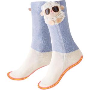 imageWomen Heated Socks Cute Electric Heating Socks for Womens Upgraded 4000mAh Battery Pack Not Ski SocksBlue