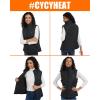 imageWomen Heated Vest  Quilted Lightweight Heating Jacket Coat for Womens Upgraded 74V Battery PackBlack