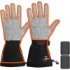 imageWork Heated Gloves  Cutting Cut Resistant Heating Gloves Upgraded 5000mAh Battery PackGrey