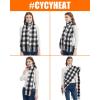 imageHeated Scarf  Neck Warmer Men and Women Rechargeable Heating Scarfs with 10000mAh Battery 3 Heated LevelsBlack White