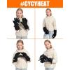 imageKids Heated Gloves  Boys and Girls Waterproof Ski Heating Gloves Upgraded 5000mAh Battery PacBlack
