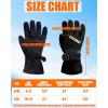 imageKids Heated Gloves  Boys and Girls Waterproof Ski Heating Gloves Upgraded 5000mAh Battery PacBlack