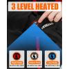 imageKids Heated Gloves  Boys and Girls Waterproof Ski Heating Gloves Upgraded 5000mAh Battery PacBlack