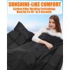 image20000mAh Large Heated Blanket Battery Powered with Upgraded 74V Battery Pack 62x55 in Portable Cordless Throw Electric Rechargeable Heating BlanketsBlack