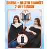 image20000mAh Large Heated Blanket Battery Powered with Upgraded 74V Battery Pack 62x55 in Portable Cordless Throw Electric Rechargeable Heating BlanketsBlack