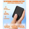 imageHeated Boot  Men and Women NonSlip Water Proof Electric Heating Shoe Upgraded 6000mAh Battery PackBlack Mens