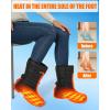 imageHeated Boot  Men and Women NonSlip Water Proof Electric Heating Shoe Upgraded 6000mAh Battery PackBlack Mens