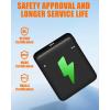 image5V2A 6000mAh Battery Pack for Heated Gloves Scarf Socks and Heating Slippers Heated Clothing Replacement Battery PackBlack