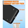 image5V2A 6000mAh Battery Pack for Heated Gloves Scarf Socks and Heating Slippers Heated Clothing Replacement Battery PackBlack