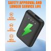 image5V2A 6000mAh Battery Pack for Heated Gloves Scarf Socks and Heating Slippers Heated Clothing Replacement Battery PackBlack